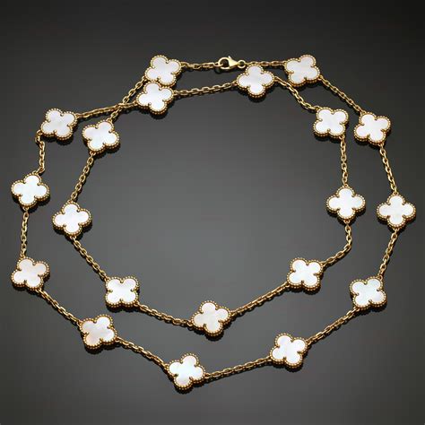 van cleef arpels replica necklace real website|van cleef and arpels necklace mother of pearl.